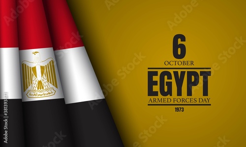 Egypt Armed Forces Day Background. Poster, Banner, Greeting Card.