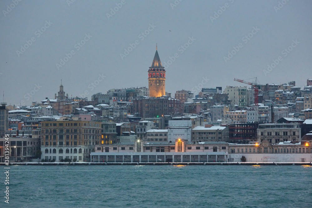 Travel. Beyoglu and The Galata Tower Istanbul, Turkey