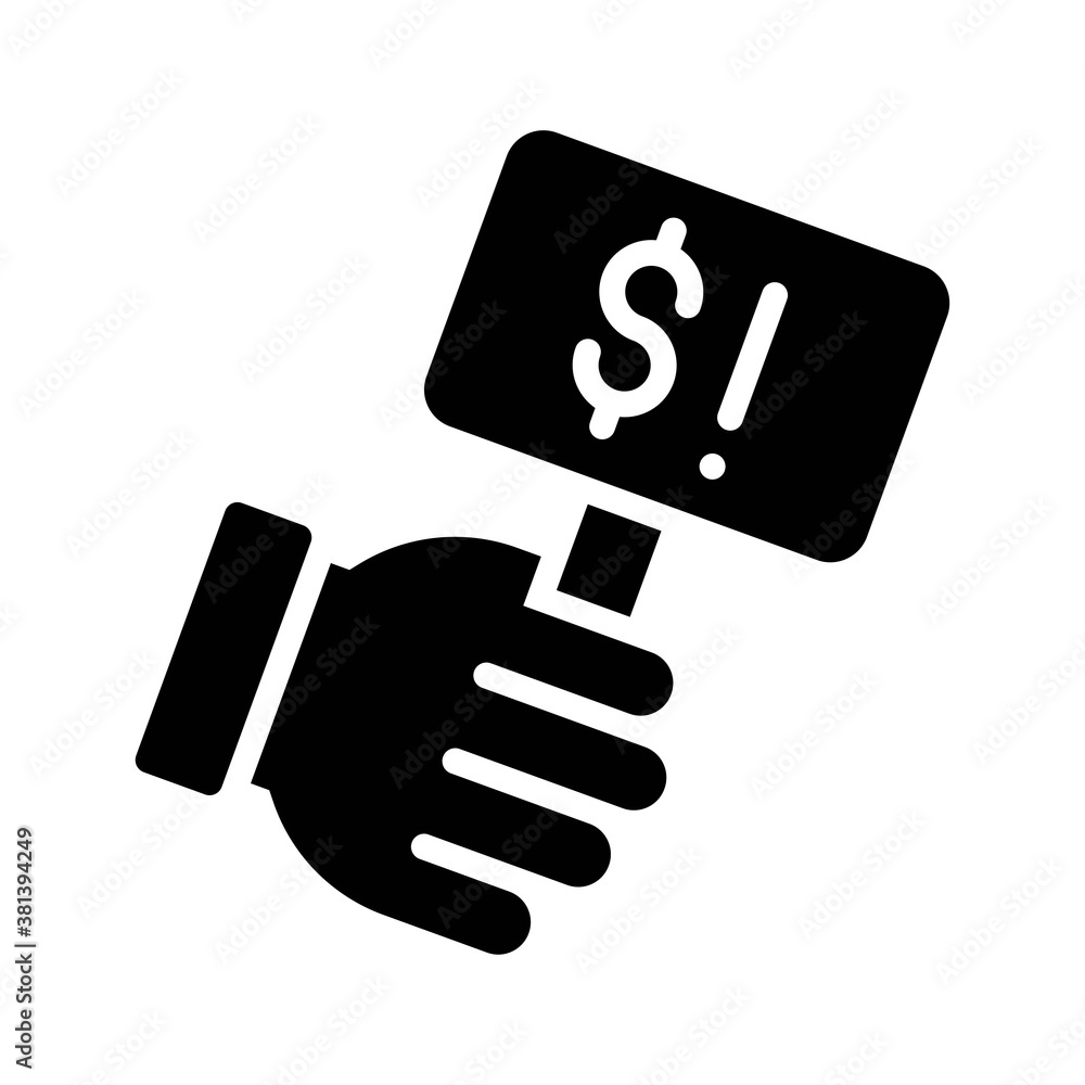 economic recession related board in hand with dollar sign on board vectors in solid design, economic recession related board in hand with dollar sign on board vectors in solid design,