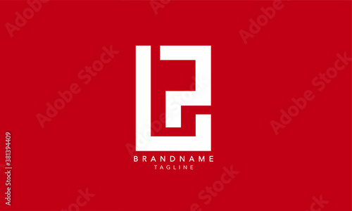 Alphabet letters Initials Monogram logo LP, PL, L and P