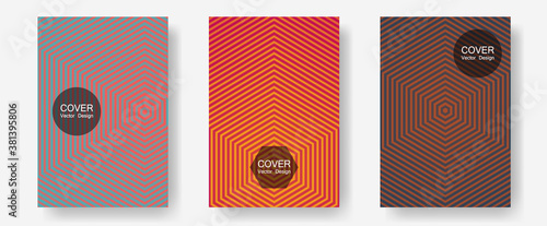 Certificate layouts vector graphic design set.