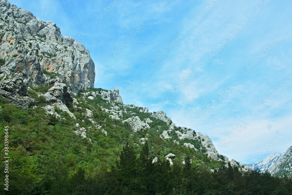 Croatia-view of a mountains in the Paklenica National Park