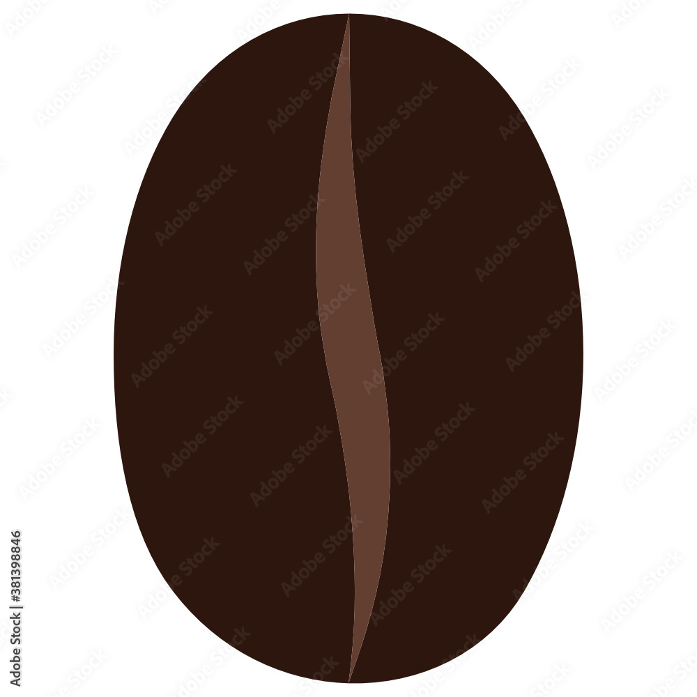 Vector coffee bean icon Vector coffee bean icon