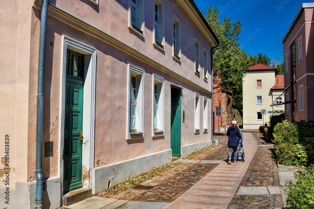bernau bei berlin, deutschland - altstadt mit henkerhaus bernau bei berlin, deutschland - altstadt mit henkerhaus
