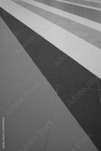 abstract Street Pavement surface pattern background in black and white tone