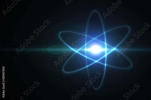 Konstfotografi Model of atom and elementary particles