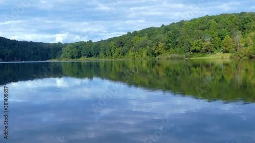 Georgia Dahlonega Reservoir  A zoom out from the opposite shore at the Dahlonega Reservoir photo