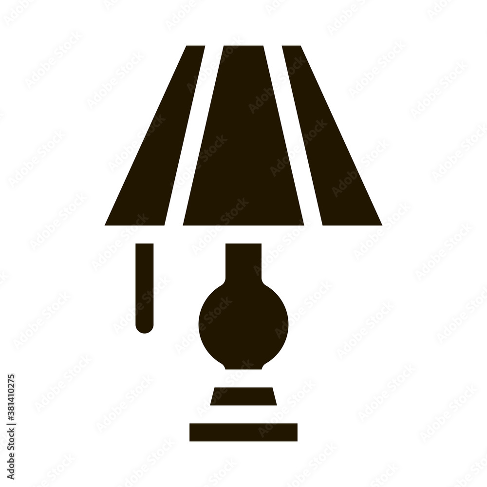Electric Lighting Lamp glyph icon vector. Electric Lighting Lamp Sign. isolated symbol illustration Electric Lighting Lamp glyph icon vector. Electric Lighting Lamp Sign. isolated symbol illustration