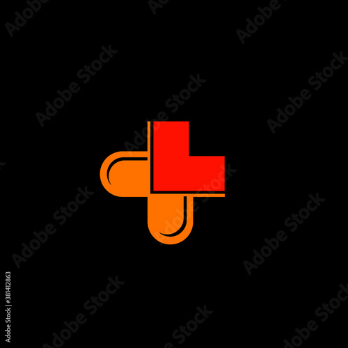 Doctor plus capsul stethoscope logo design health care and medical pharmacy vector symbols.