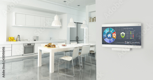 Tableau sur toile Home automation control station