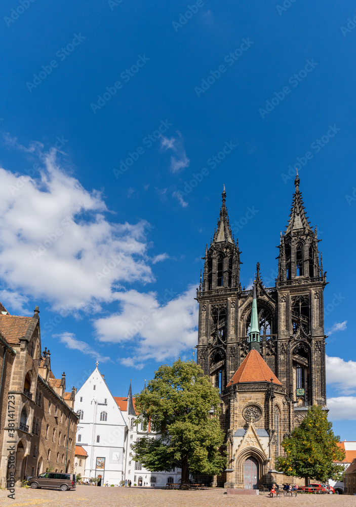 cathedral in the German city of Meissen on the Elbe River