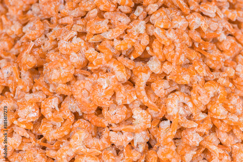 Pile of Big dried shrimp. Pile of Big dried shrimp.