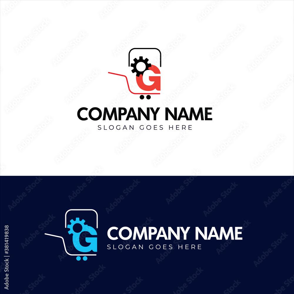Eye-catching minimalist G Letter gadget shop/store logo design template vector eps Eye-catching minimalist G Letter gadget shop/store logo design template vector eps