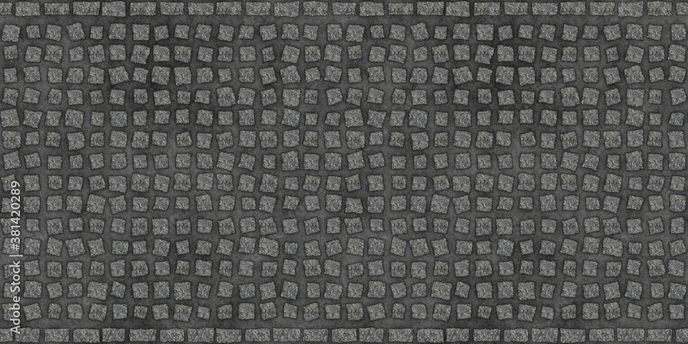 Cobblestone sidewalk pavement K_17_0012 Cobblestone sidewalk pavement K_17_0012