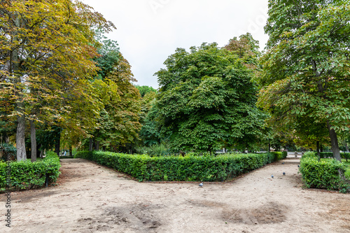 gardens of the Retiro Park in the city of Madrid, Spain