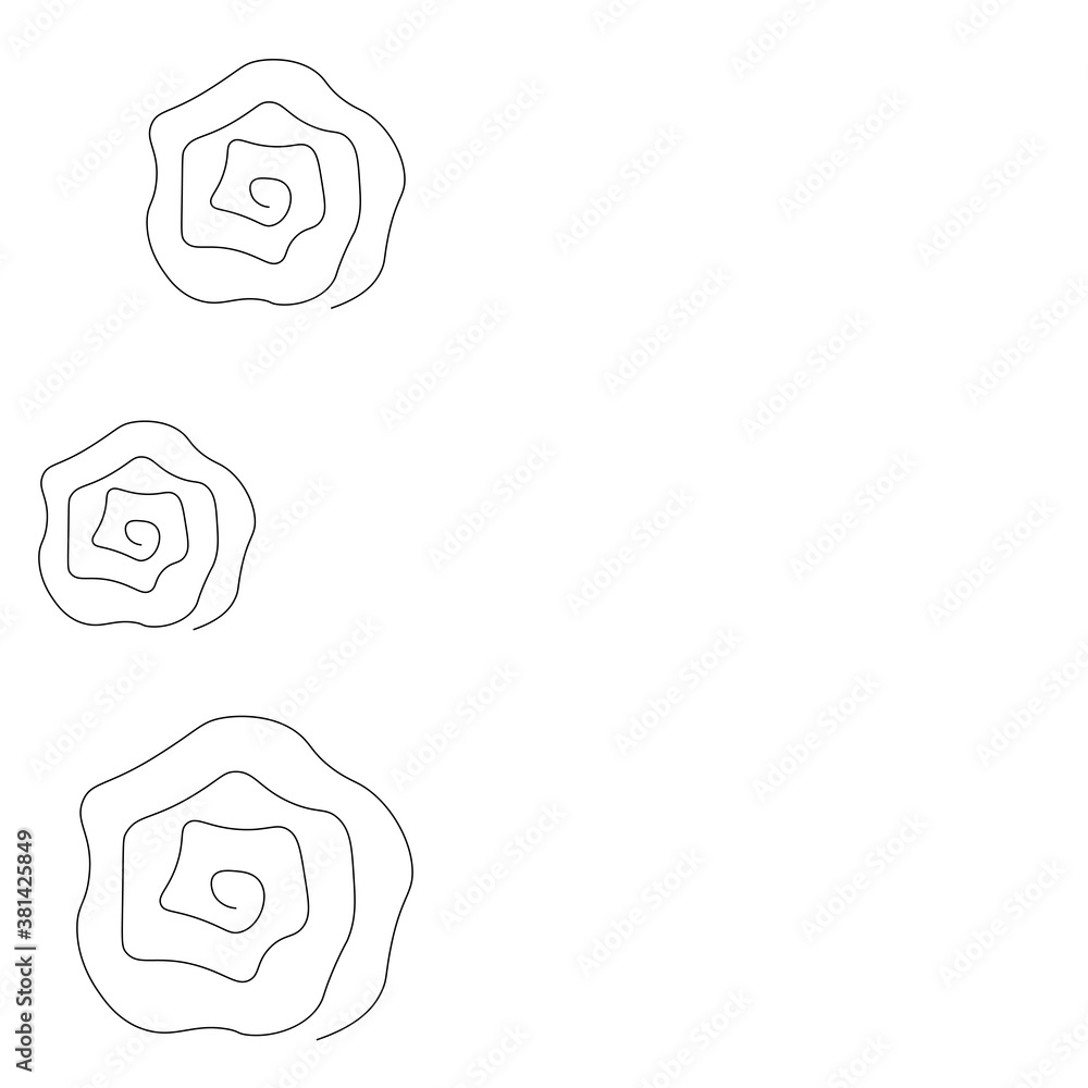 Roses flowers on white background. Vector illustration Roses flowers on white background. Vector illustration