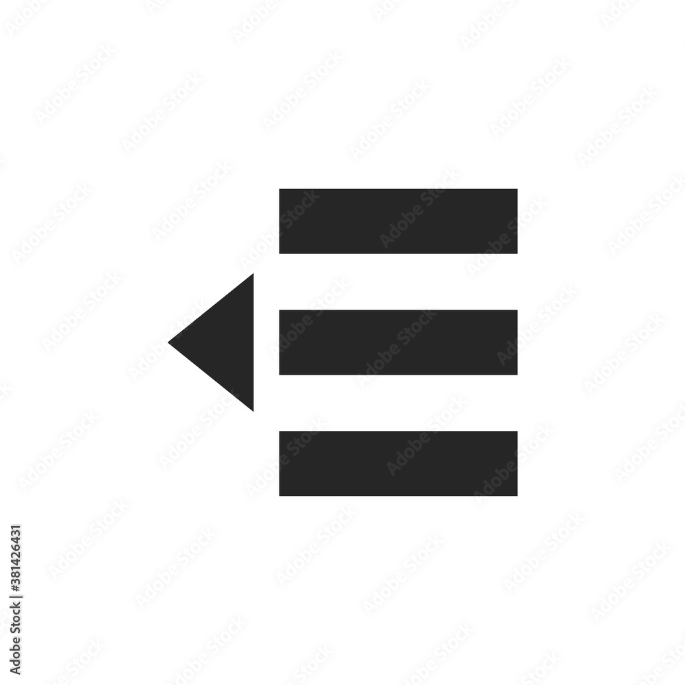 Table Left Icon. Vector Illustration Table Left Icon. Vector Illustration