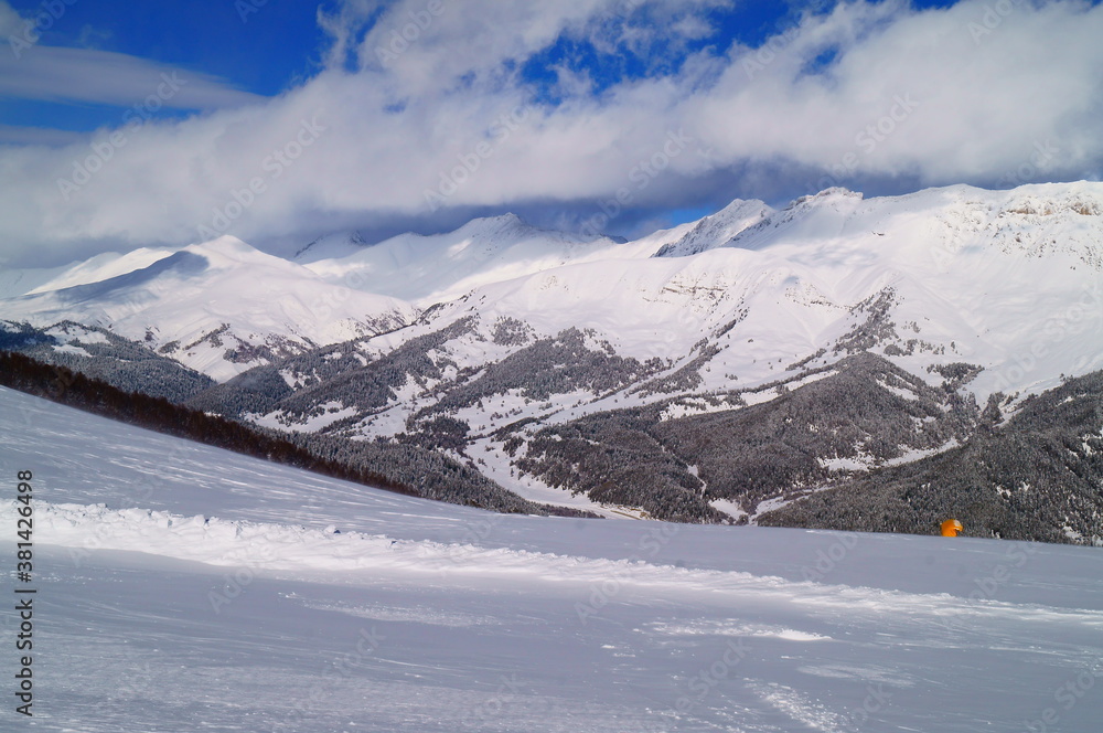 Fototapeta premium Panorama of mountain landscapes of the CAUCASUS