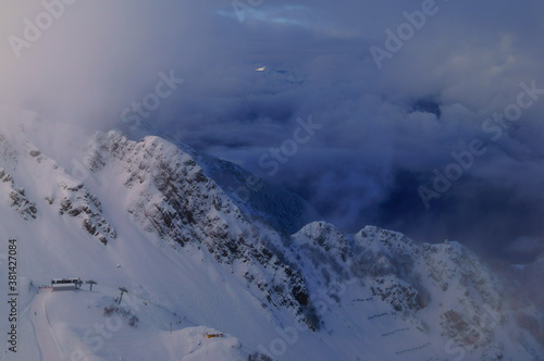 Panorama of mountain landscapes of the CAUCASUS