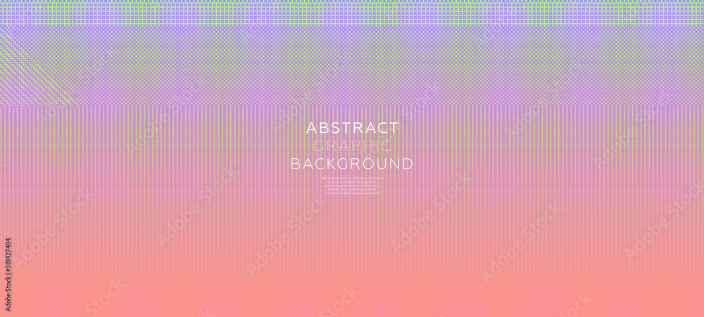 Dotted pixel style effect gradient color background. Retro futurism modern cover design. Eps10 vector illustration