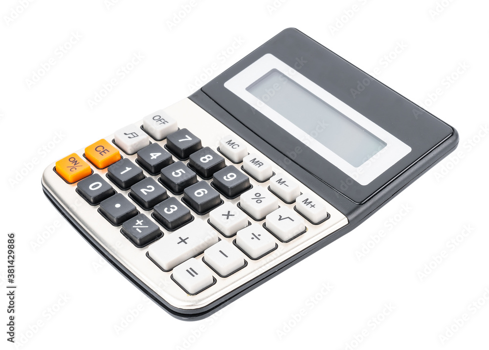 Calculator isolated on white background Calculator isolated on white background