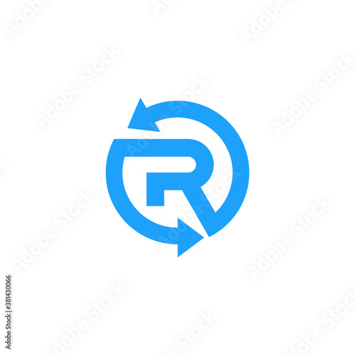 Free Download R logo vector abstract  icon illustrations - GFXLoad