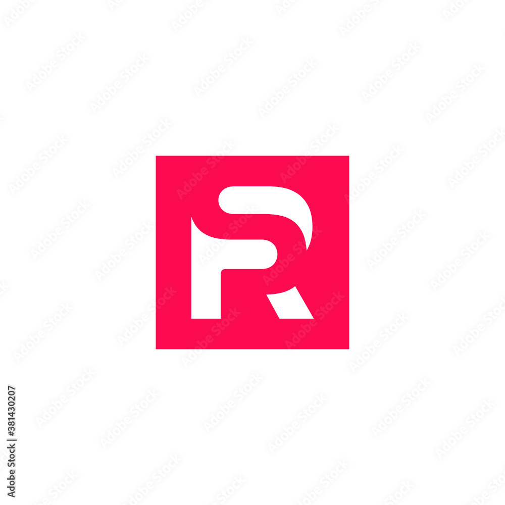 R logo vector abstract icon illustrations R logo vector abstract icon illustrations