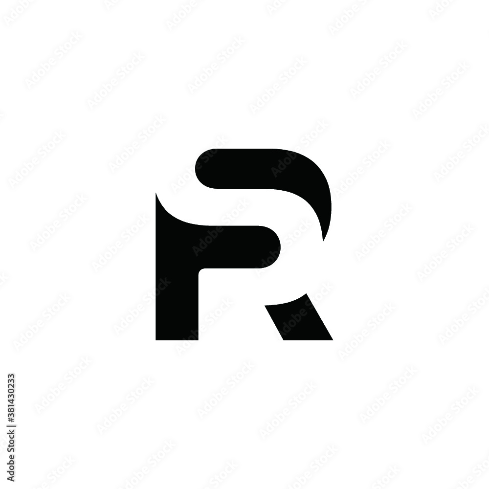 R logo vector abstract icon illustrations R logo vector abstract icon illustrations