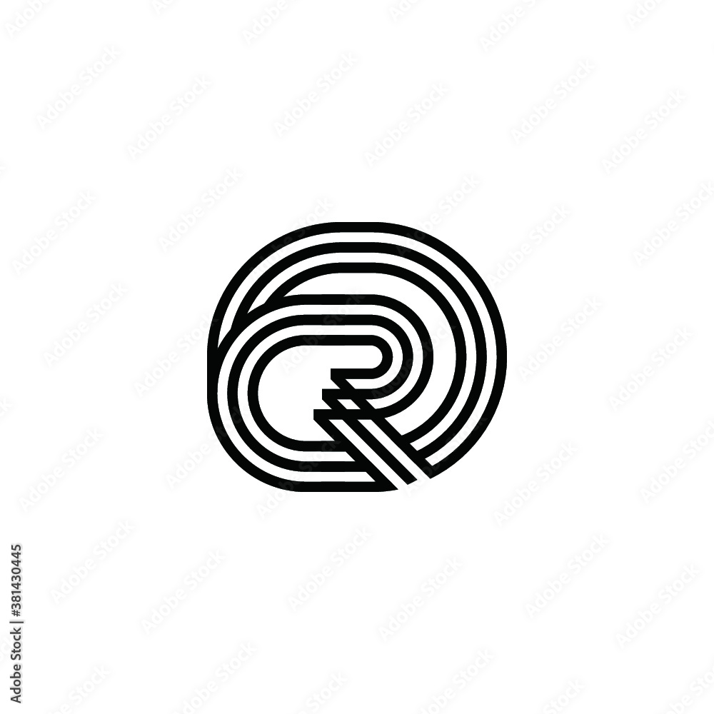 R logo vector abstract icon illustrations R logo vector abstract icon illustrations