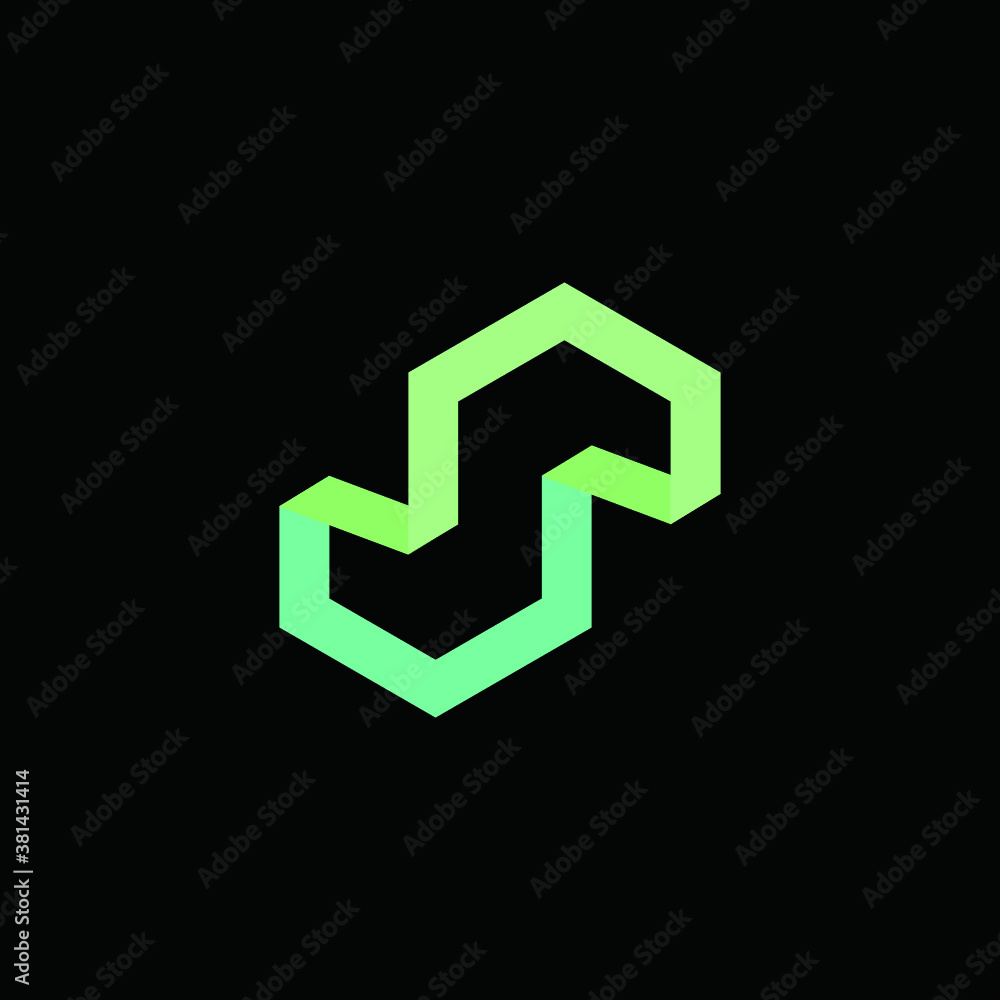 S logo vector alphabet abstract  icon illustrations