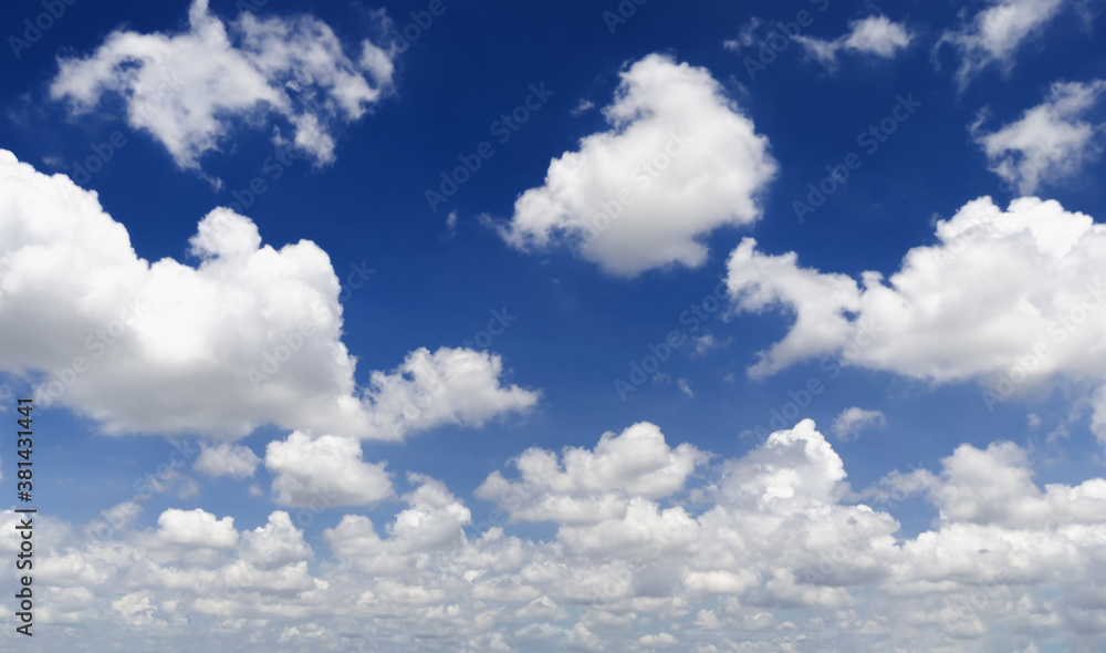beautiful blue sky and white fluffy cloud horizon outdoor for background. beautiful blue sky and white fluffy cloud horizon outdoor for background.