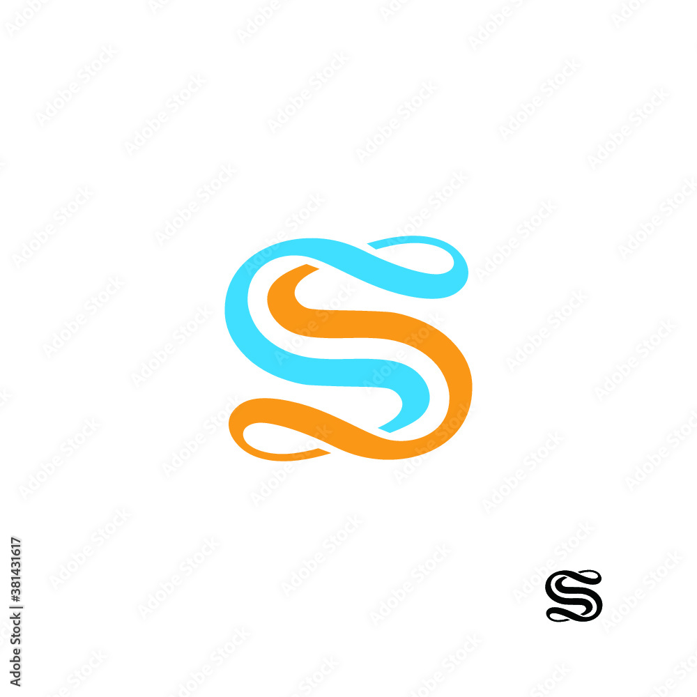 S logo vector alphabet abstract icon illustrations S logo vector alphabet abstract icon illustrations