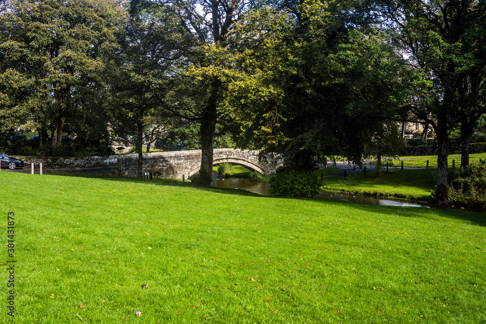 Obraz premium The Village green at Linton, Yorkshire.