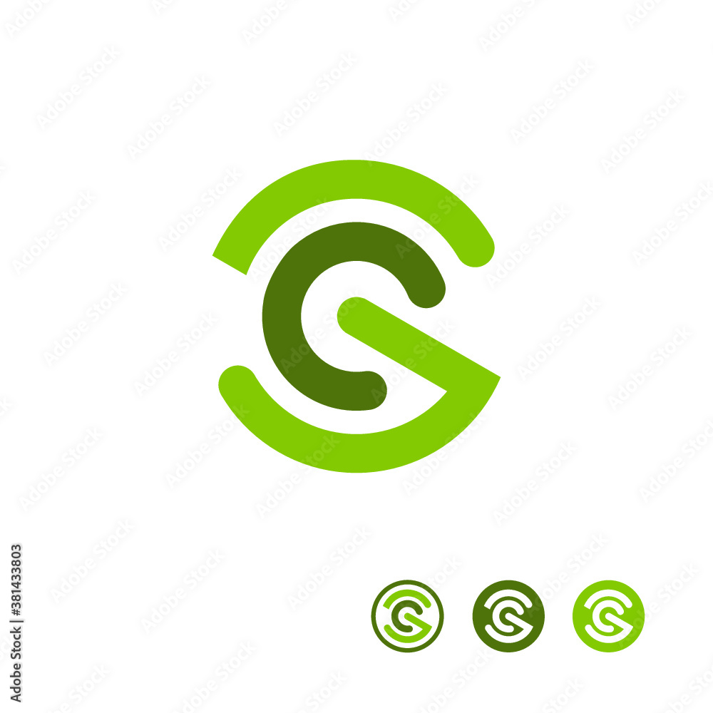 S logo SC vector alphabet abstract icon illustrations S logo SC vector alphabet abstract icon illustrations