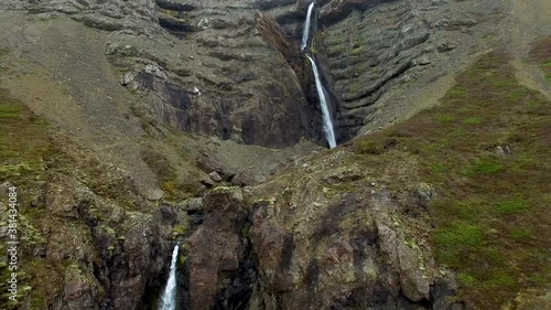 waterfall in the mountains