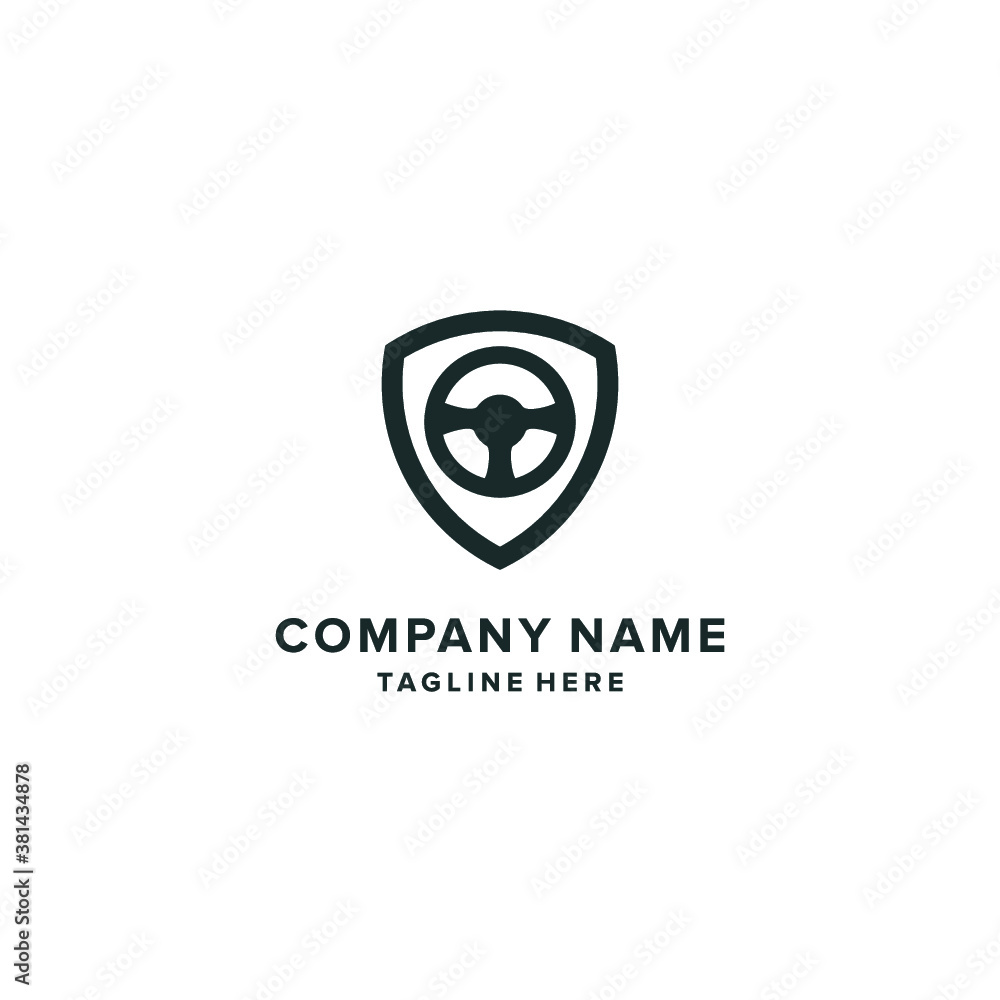 shield logo car vector abstract icon illustrations shield logo car vector abstract icon illustrations