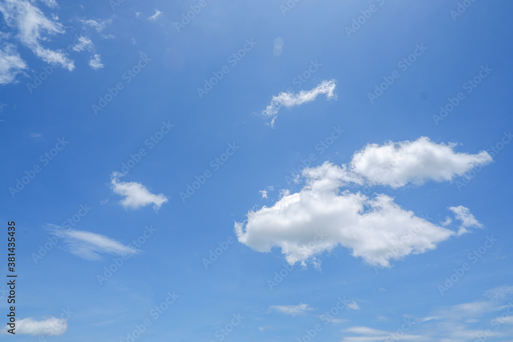 blue sky with clouds