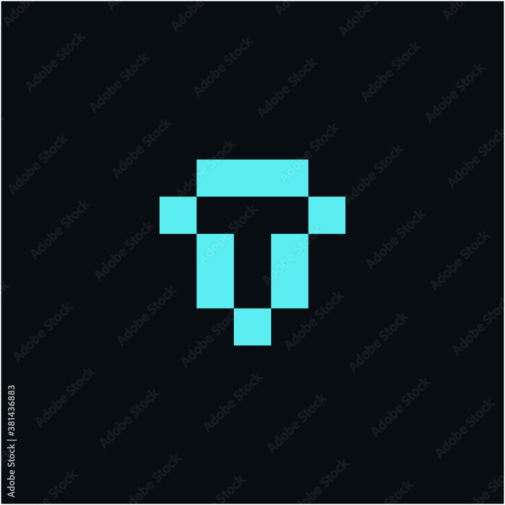 Obraz premium T logo vector icon illustrations