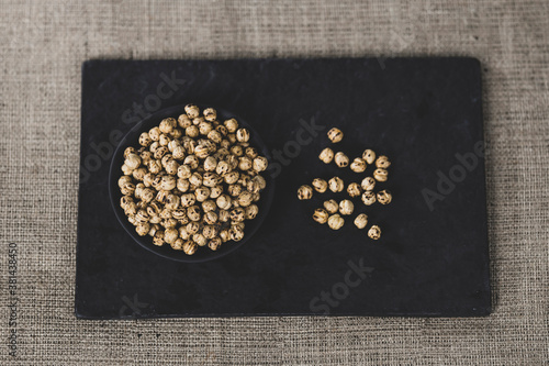 fresh and delicious chickpeas on the table