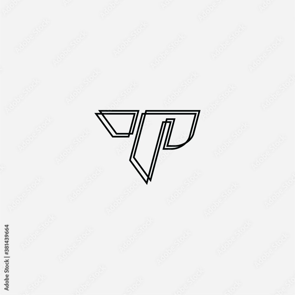 TP logo vector alphabet PT icon illustrations Stock Vector | Adobe Stock