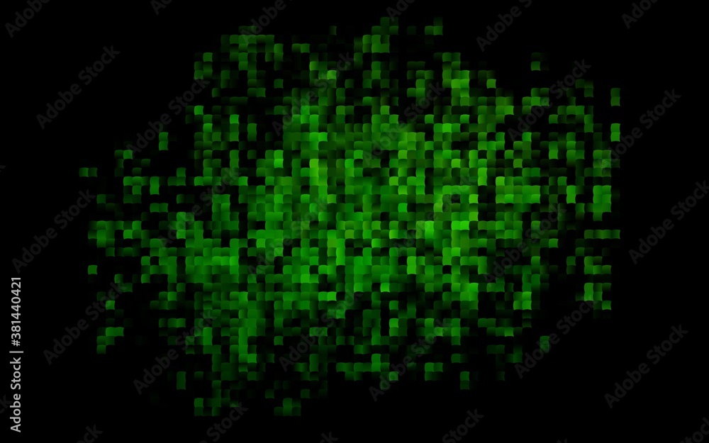 Dark Green vector template with crystals, rectangles. Modern abstract illustration with colorful rectangles. Modern template for your landing page.