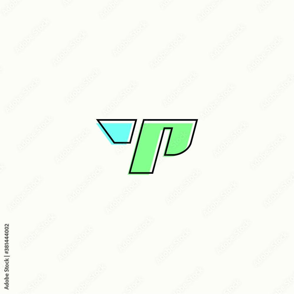 TP logo vector alphabet PT icon illustrations TP logo vector alphabet PT icon illustrations