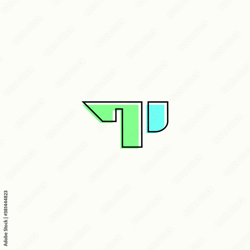 Obraz premium TP logo vector alphabet PT icon illustrations