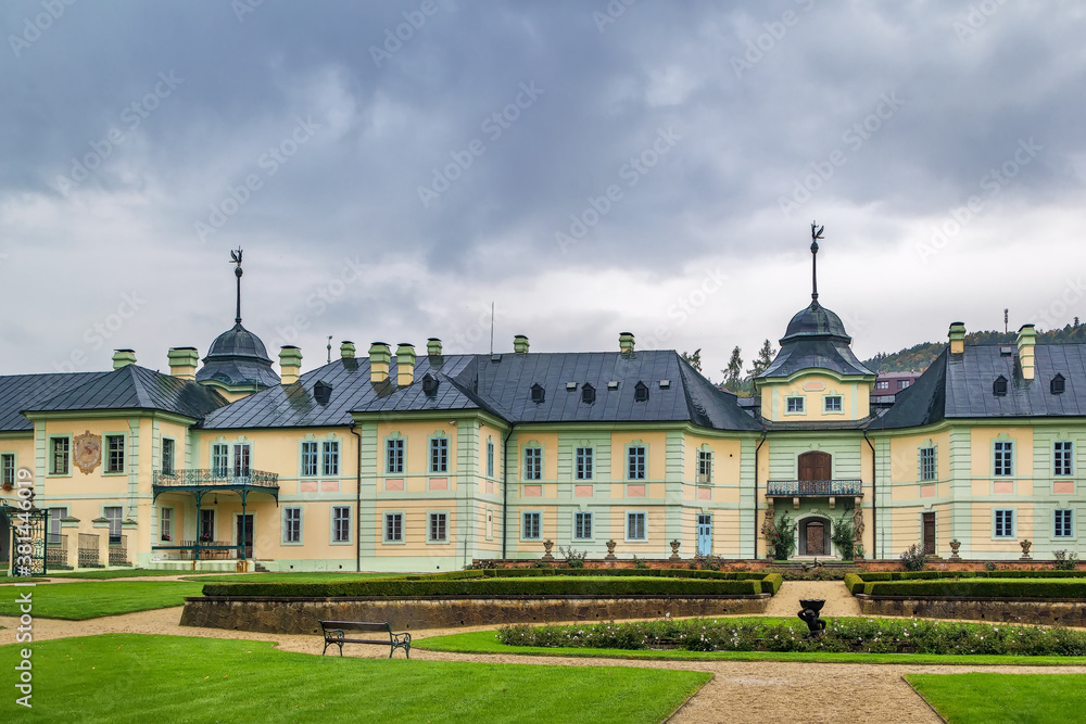 Castle in Manetin, Czech republic
