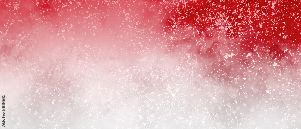 red and white Christmas background with abstract falling winter snow with painted spatter texture pattern in holiday snowing design red and white Christmas background with abstract falling winter snow with painted spatter texture pattern in holiday snowing design