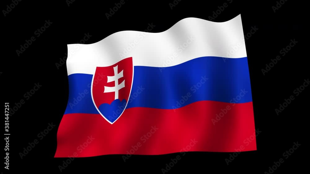 Slovakia flag loop Slovakia flag loop