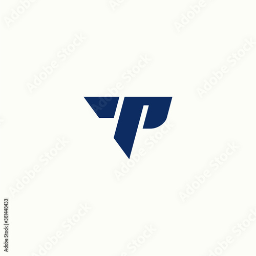 TP logo vector alphabet PT icon illustrations