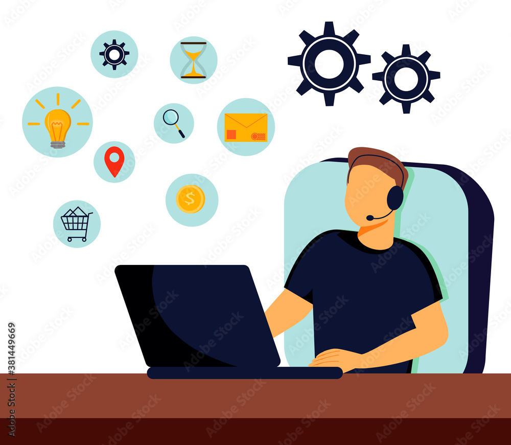Clients assistance, call center, hotline operator, consultant manager. Customer care, seamless and personalized service, customer experience concept. Clients assistance, call center, hotline operator, consultant manager. Customer care, seamless and personalized service, customer experience concept.