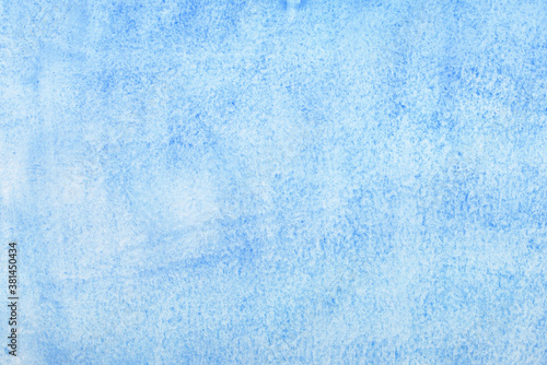 Watercolor painting in blue...