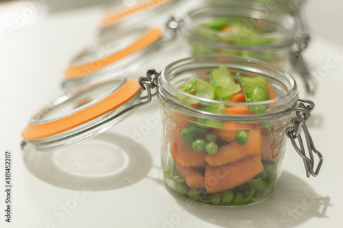 un bocal légumes vert cuisine  photo